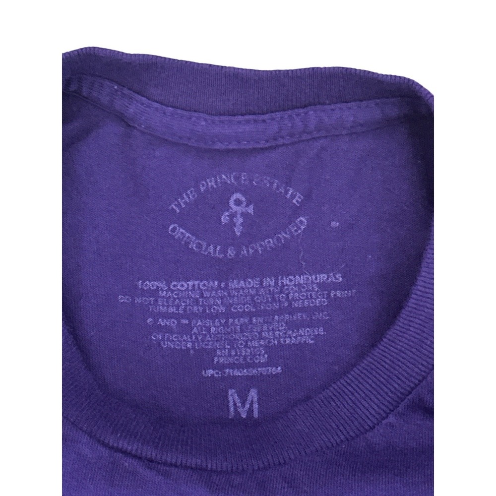 Prince Purple Rain Music T-Shirt Size M 100%Cotton Licensed By The Prince Estate - Picture 3 of 8